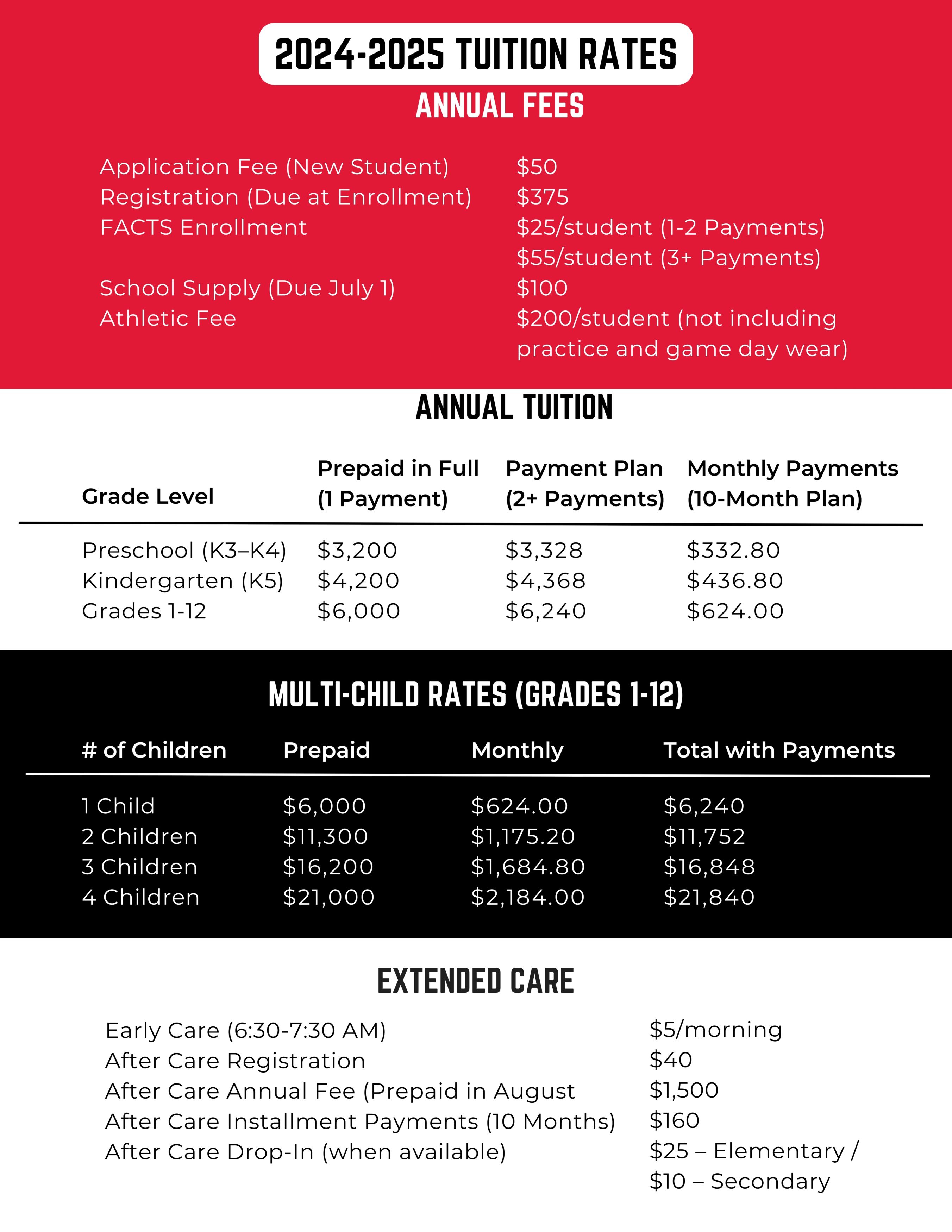 Tuition & Fees - Columbus Christian Academy
